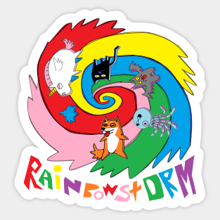 TABCxon #018 Rainbow Storm Sticker